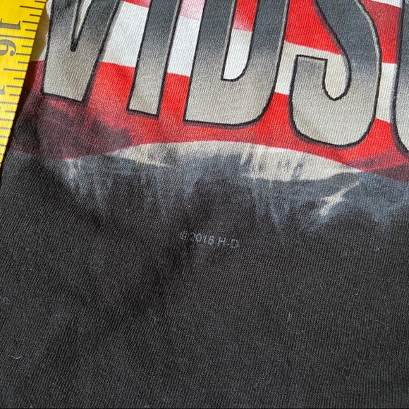 ❌SOLD❌ HARLEY DAVIDSON AMERICAN EAGLE FLAG TSHIRT - Picture 8 of 8